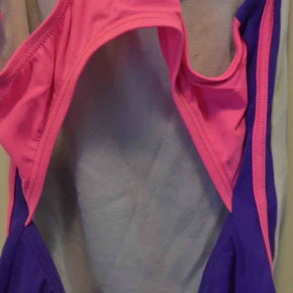 Speedo Girls Size 12 One Piece Bathing Swim Suit - Picture 7 of 9